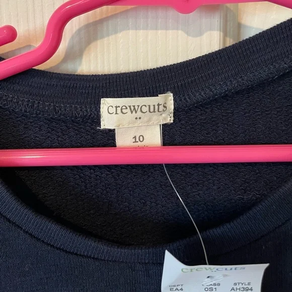 Crewcuts navy, pink and gingham dress size 10, NWT - Picture 5 of 13